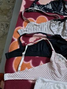 Combo Of  Five Imported Fabric Bra N Panty