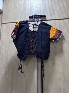 Pink Ethnic Skirt with Embroidery