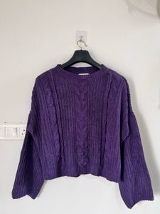 Purple Knit Sweater