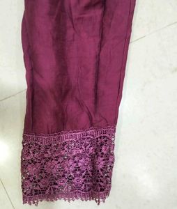 Burgundy Embellished Kurti