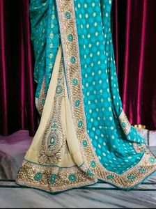 2 Shade, Heavy Saree