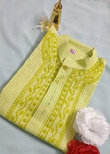 Elegant Embroidered Kurta