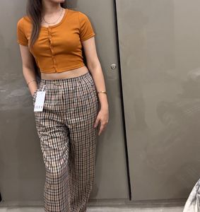 SET OF 2 :- CROP TOP WITH TROUSER