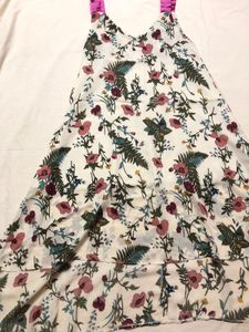 Printed High Low Dress