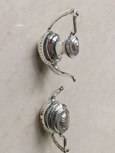 Cast Iron Silver Plated Vintage Teapots