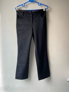 Black wool pants
