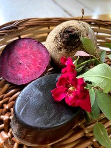 Handmade Beetroot and Rose Soap