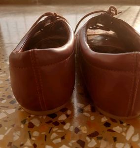Unused Red &amp; White Derby Shoes