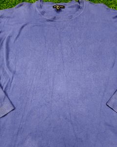 Imported Purple Pullover Sweater