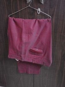 Burgundy Double-Breasted Blazer with pants