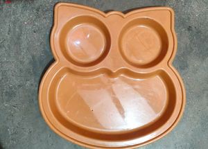 Vintage Owl Divided Plate
