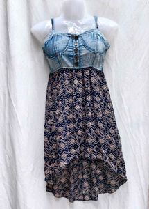 10210. Cute Denim Top Dress