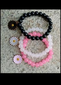 Dainty Daisy Bracelet &amp; Necklace Combo
