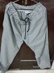 Small checked Lower Pant in large size