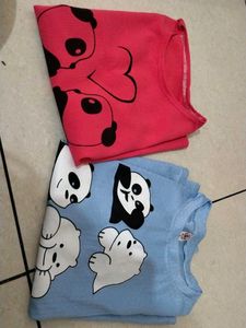 Combo 2 T-shirt Cute Panda Graphic