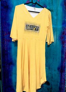 Yellow Striped 'Beauty' Dress