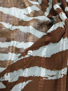 Zebra Print Wrap Top