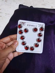 Ruby Red Jewellery Set