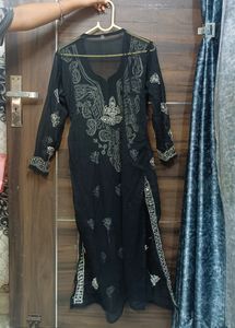 Black Georgette Kurti🎀