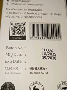 Clariv Vitamin Face Serum