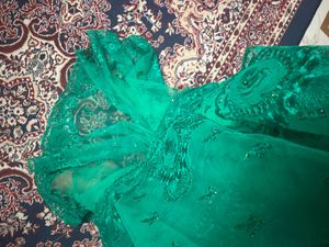 Emerald Green Dress Material