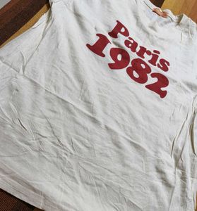 Heyday Women Cream Colour Print Regular Tshirt