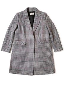 Plaid Trench Coat