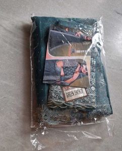 Elegant Teal Embellished Saree