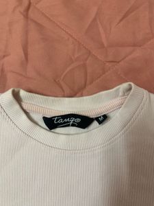 Ribbed Baby Pink T-Shirt