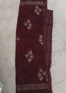Elegant Maroon Saree