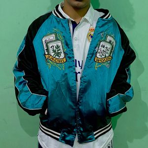 MahjongEmbroidered Sukajan Souvenir Jacket