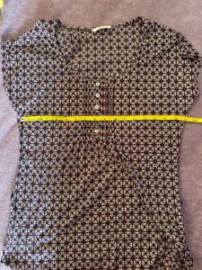 Patterned Button-Down Top