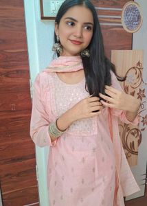 Baby pink kurta set 🌻