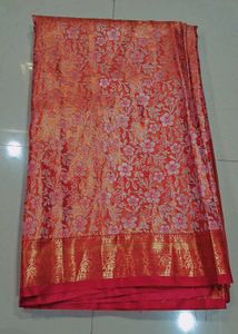 Elegant Red Banarasi Silk Saree
