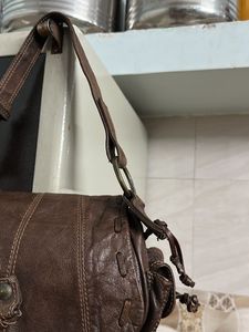 Brown Leather Handbag