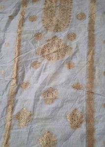 Chander banarasi white Kurta material