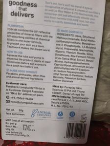 Plum Rice Water Toner And Niacinamide Sunscreen