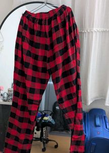 Red &amp; Black Plaid Pants