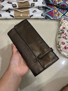 Elegant Copper Brown 3 fold Wallet