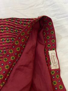 Red Pleated Skirt Waist 30
