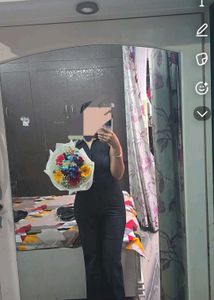 Black Sexy Denim Jumpsuit