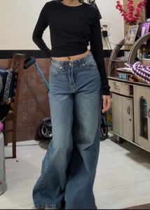 H&amp;M super wide jeans