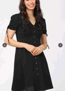 ☁️🌸Black Korean Dress 🎀🌸