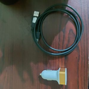 Car Charger With Cable