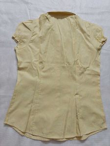 🆕 Allen Solly Yellow Formal Shirt