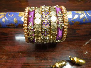 Handcrafted Silk Thread Bangles Set