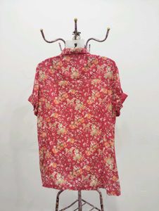 Floral Short Sleeve Button Down