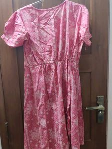 Pink Printed Dress