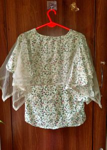 Floral Print Layered Top