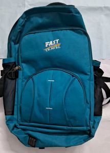 Red and Blue Travel Backpack